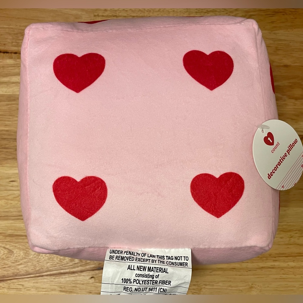 Decorative valentines day pillow
